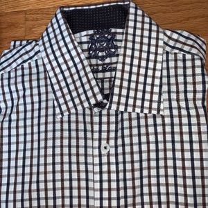 Black and White Collared Button up shirt